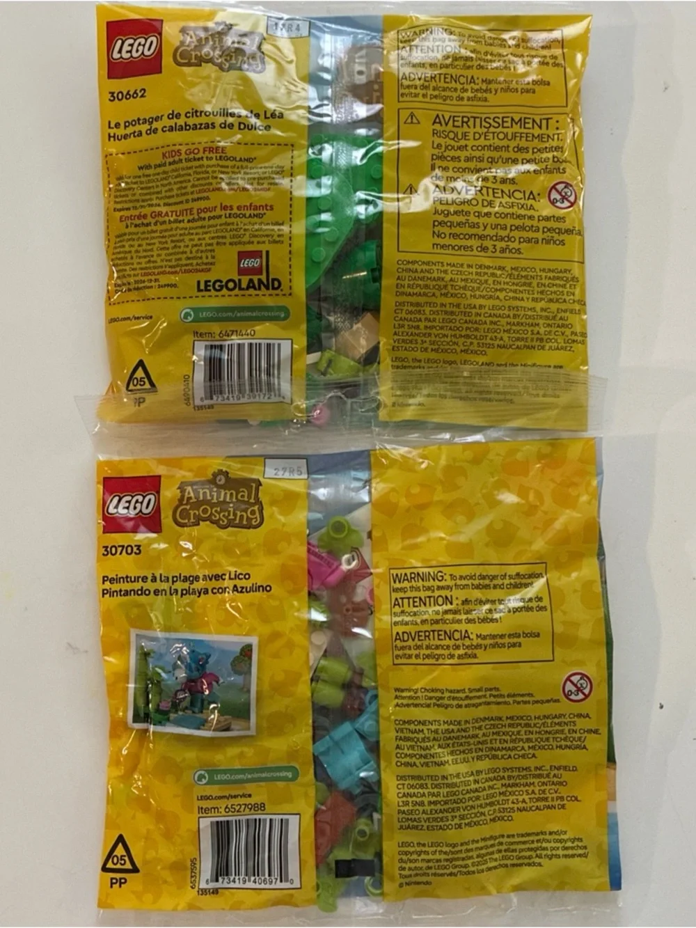 LEGO Animal Crossing 2 Bags Maple's Pumpkin Garden 30662 & Julian’s Beach 30703 - Picture 4 of 6